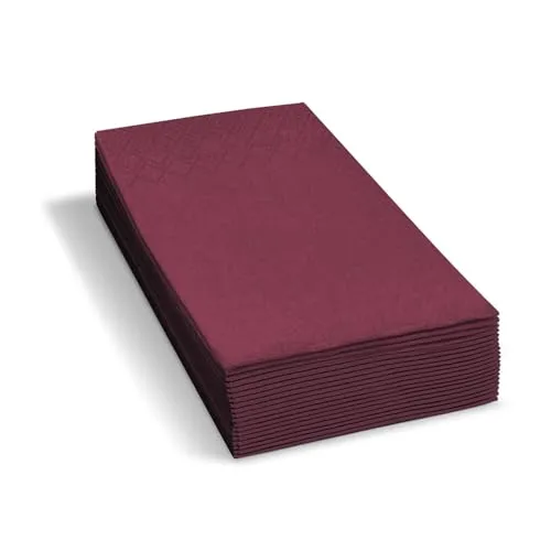 VEPATIM 750 Servietten 33 x 33 cm 1/8 -Kopffalz 2-lagig bordeaux