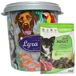 Lecker.Pet® Josie's Adult Lamm & Reis Hundefutter Trockenfutter Vollnahrung in 30 L Tonne 4 kg
