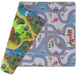 Snapstyle Strassenteppich, Grau, Textil, 133x133 cm, Teppiche & Böden, Teppiche, Teppich Kinderzimmer