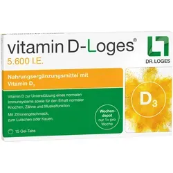 Vitamin D-Loges 5.600 I.E. Kautabletten 15 St