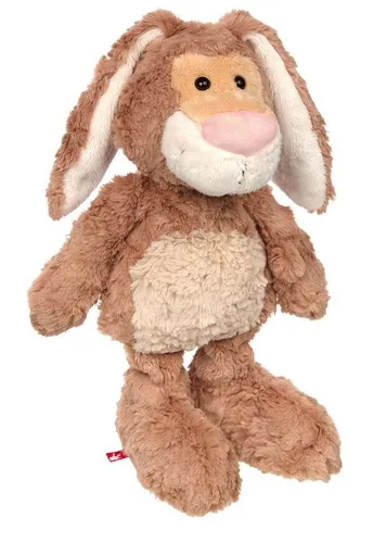 sigikid Sweety Schlenker Hase 42560 - Kuschelhase braun 29cm, ultraweicher Begleiter für Kinder ab 1 Jahr, ideal zum Kuscheln und Spielen