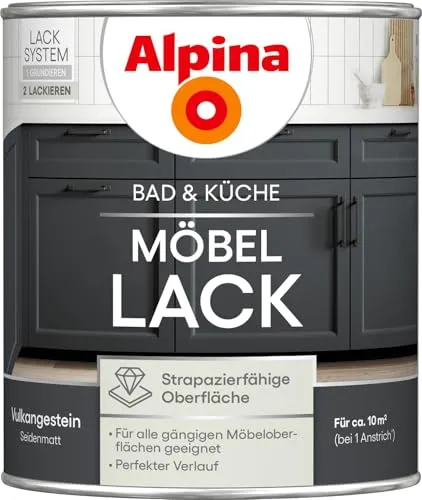 Alpina Möbellack für Küche & Badezimmer Vulkangestein 750 ml