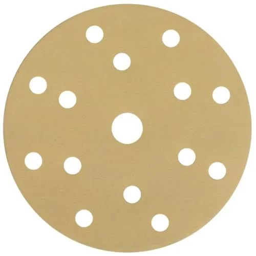 NTools HMF 7 Schleifpapier 150mm Klett, 400 Körnung | Schleifscheiben 150mm Klett 15 Loch für Rund Exzenterschleifer | Aluminiumoxid Schleifscheiben-Pads | Schleifpapier 400 Körnung | 10 Stück Set