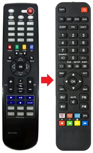 Fernbedienung passend für HIRSCHMANN 2S-HD990 | 2SHD950 | 2SHD990