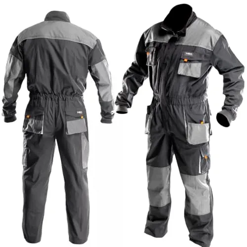 NEO TOOLS Arbeitsoverall Profi Arbeitsjacke Latzhose Overall