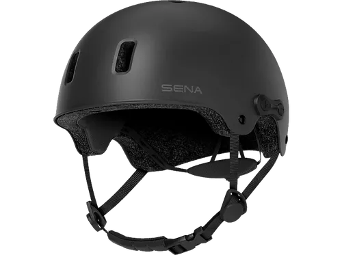 Sena Rumba Multi-Sport Bluetooth-Helm (Matte Black, L) - Fahrradhelm mit 2-Wege-HD-Intercom für Kommunikation bis 400 m, ideal für Radfahrer, Skateboarder und Inlineskater. Genießen Sie Musik und GPS-Navigation ohne Kopfhörer!