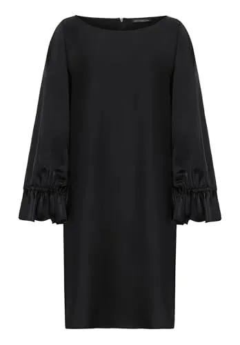 Betty Barclay Damen Midikleid Langarm 38, Schwarz