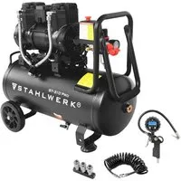 STAHLWERK Kompressor ST-310 Pro – Flüsterkompressor mit 10 bar und 30 l Tank - Kompressoren: Extrem leiser 30-Liter Flüsterkompressor mit 2,1 PS und Brushless-Motor für hohe Lebensdauer, ideal für präzises Arbeiten.