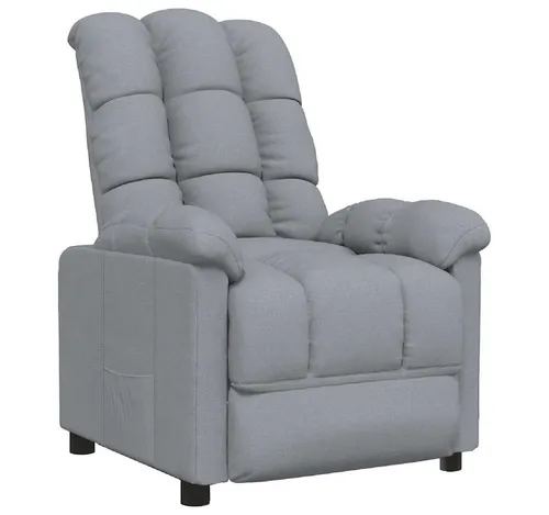 vidaXL Relaxsessel Hellgrau Stoff