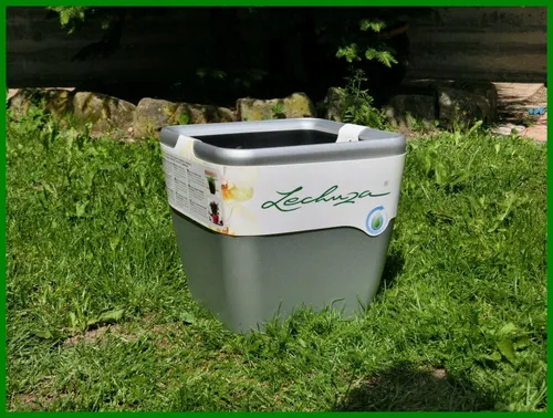 Lechuza QUADRO PREMIUM 35 LS Pflanzgefäß silber in silber von Lechuza