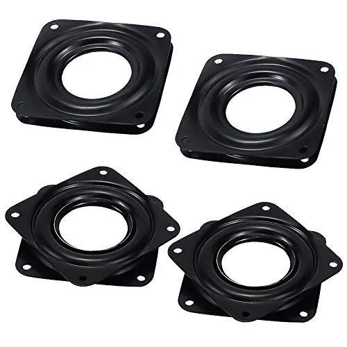 ZDNT 4Stück Drehteller Kugellager Drehbeschlag Drehteller Drehlager Druckkugellager Drehteller Lazy Susan Drehteller Drehlager 360 Grad Drehteller Kugellager für Anzeigen -3 Zoll Schwarz Drehbeschlag