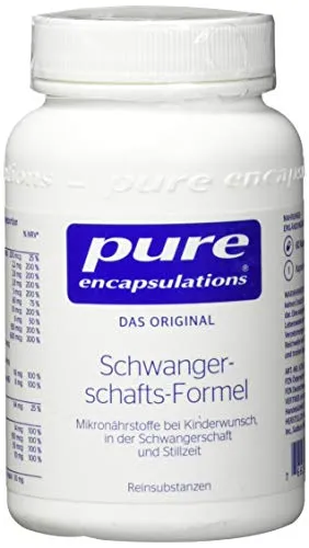 Pure Encapsulations Schwangerschafts-Formel 60 ST - Nahrungsergänzungsmittel für schwangere Frauen, reich an wichtigen Mikronährstoffen für die Gesundheit von Mutter und Kind, laktose- und glutenfrei.