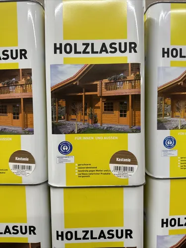 Burtex Holzlasur  innen und aussen Farbton Kastanie  5 Liter ( L/2,39€)