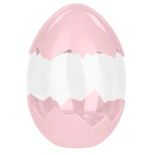 Ideen mit Herz | Deko-Eier | Deckel & Boden in Eierschalenoptik | Frühling | Eiersuche | befüllbar | Geschenk | Mitbringsel | Ø 9,3 cm | 13 cm hoch | Farbvariationen (Rosa)