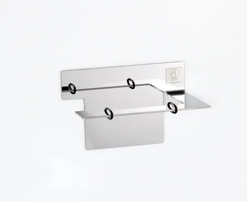 WC-Rollenhalter Edelstahl zum Kleben ohne Bohren hochglänzend Made in Germany