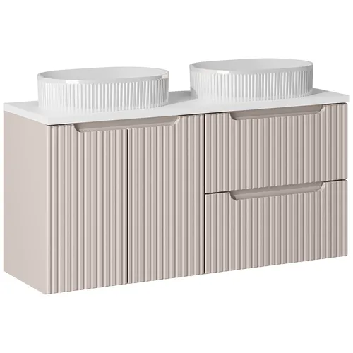 Lomadox Doppelwaschtisch NEWPORT-56-CASHMERE, 120cm