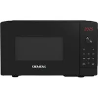 SIEMENS Mikrowelle FF023LMB2 - 20 l, leistungsstark mit 800 W und quickStart für müheloses Aufwärmen, in elegantem Schwarz