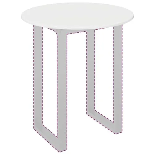 vidaXL Hochglanz-Weiß Tischplatte 70x70 cm in weiß von vidaXL