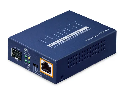 Planet Mediakonverter SFP to GE PoE++ (60W) GUP-805A-60W