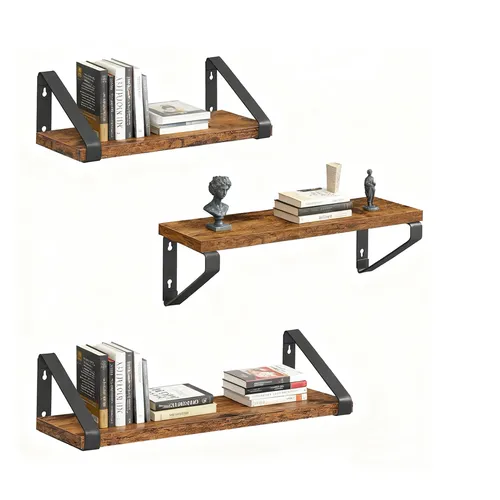 Wandregal Hängeregal Wandbrett Schweberegal Regalbrett Wandboard Set 3 Größen