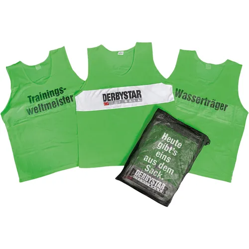 Derbystar Markierungshemdchen 10er-Set - Junior, grün - Ausrüstung zur Spielfeldmarkierung; Ideal für Teamtraining und Spiele, sorgt für klare Sichtbarkeit auf dem Spielfeld.