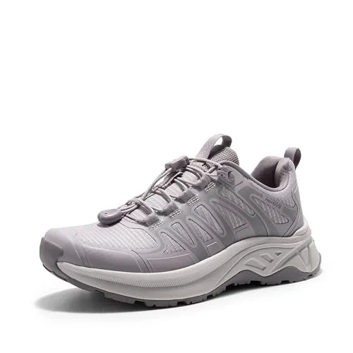 Produktbild NORTIV 8 Wanderschuhe Damen Leichte Schnellschnürung Outdoor Trekking Schuhe für Camping und Freizeit,Size 40,Helles Lila,SNHS242W