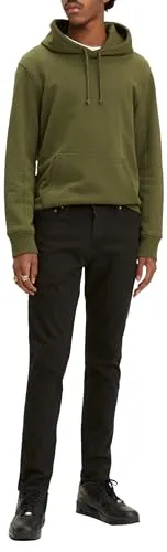 LEVI'S 512 Slim Taper Fit Herren Jeans - Schwarze Tapered-fit-Jeans für Herren von Levi's®, aus 98% Baumwolle und 2% Elasthan, pflegeleicht und ideal für lässige Freizeit-Outfits.