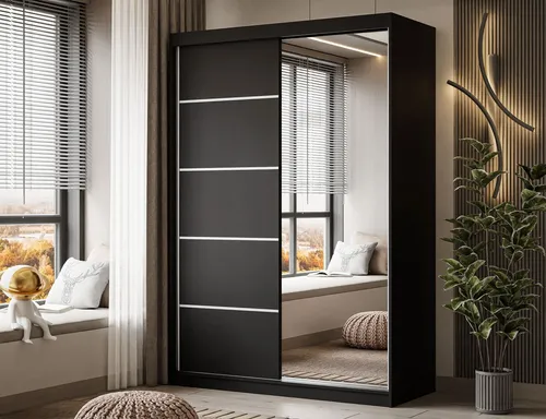 lukmebel Kleiderschrank Camaro II Plus in schwarz von Lukmebel