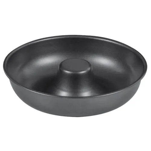 Space Home Donutsform, Kuchenform mit Rohr, Donutform, Savarin-Backform, für Kuchen, Donuts, Kuchen, Brot, Karbonstahl, Antihaftbeschichtung, 21 cm