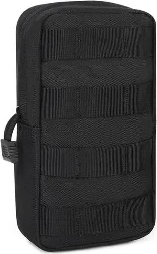 Parts Tactical Molle-Tasche 20x12x5 cm für Outdoor-Aktivitäten - VIELSEITIGE MOLLE-TASCHE: Ideal für Outdoor-Abenteuer, passt perfekt zu Molle-Boards. ROBUSTES MATERIAL: Aus strapazierfähigem 1000D Cordura-Nylongewebe für hohe Langlebigkeit. EINFACHE ORGANISATION: Doppel-Reißverschluss und elastische Schlaufen für schnellen Zugriff.
