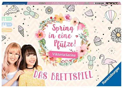 Ravensburger 26136 - Spring in eine Pfütze! - Das Brettspiel für Beste Freunde oder den ganzen Freundeskreis, Kreativität & Fantasie ab 8 Jahren, für 2-6 Spieler - ViktoriaSarina