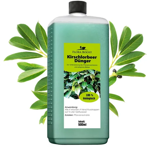 Kirschlorbeer Dünger Heckendünger Flora Boost Flüssigdünger 500ml
