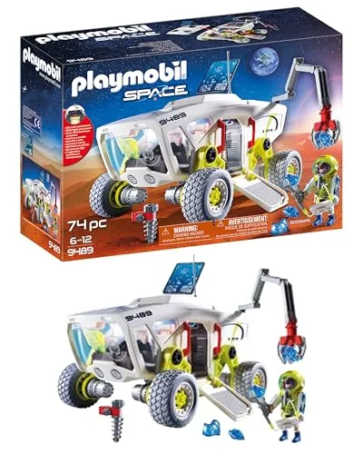PLAYMOBIL Space 9489 Mars-Erkundungsfahrzeug - Baukasten für Kinder ab 6 Jahren, fördert Kreativität und Abenteuerlust bei der Erkundung des Mars.