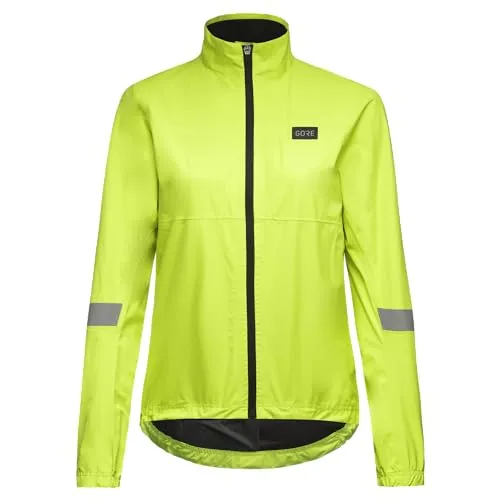 GOREWEAR Stream Jacke Damen, Neon Yellow, 36 - Fahrradbekleidung für Damen, wasserdicht und extrem atmungsaktiv dank GORE-TEX Active Technologie – ideal für kühle, nasse Wetterbedingungen.