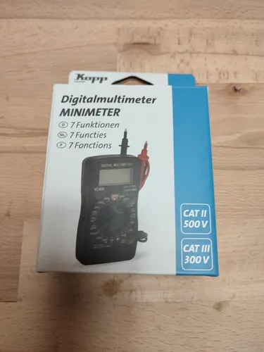 Kopp Digitalmultimeter Minimeter Strommesser 7 Fkt. Durchgangsprüfer (196402109