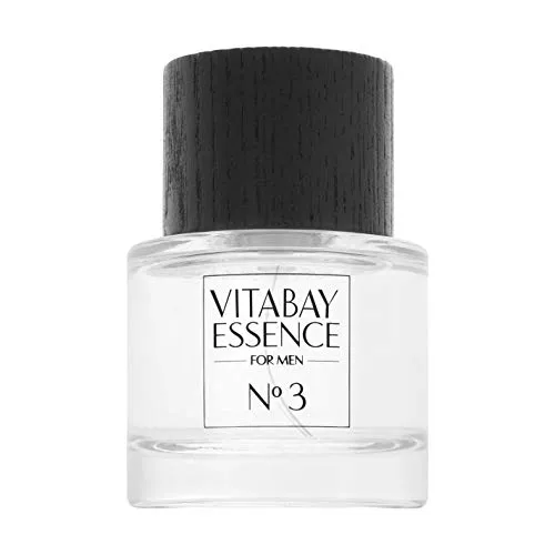 Vitabay Essence for Men No. 3 Eau de Toilette Herren 50ml - Herren Parfüm mit 10% Parfümöl - Holzig-maskuliner Herrendüfte Männer Parfüm Herren Eau de Parfum - Parfum Herren Parfum Männer Parfüm