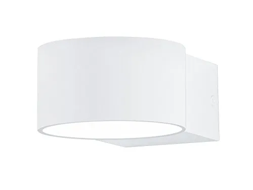 Trio Leuchten LED Wandleuchte Lacapo 223410131 - Moderne LED Wandleuchte aus weißem Metall, energiesparende 4,3 Watt OSRAM LED mit 50000 Stunden Lebensdauer, ideal für gemütliche Beleuchtung in jedem Raum.