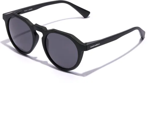 Hawkers Warwick Raw Black - Polarisierte Sonnenbrille (Ø 51,9 mm) - Sonnenbrillen mit 100% UV-Schutz und polarisierenden Gläsern für klare Sicht. Leichtes, robustes Design in mattschwarz, ideal für einen eleganten Look.
