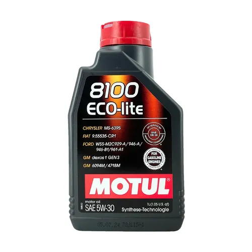 MOTUL 8100 Eco-lite SAE 5W-30 Motorenöl FIAT 9.55535-CR1, 1 Liter