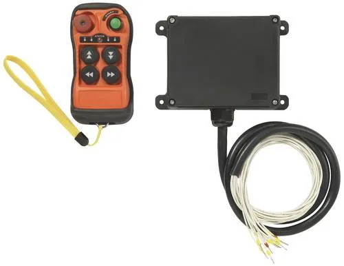 TRU COMPONENTS 4-Kanal Funkfernsteuerung - Funk-Wandsender mit 4 Tasten und einer Reichweite von über 100 m, ideal für industrielle Anwendungen mit 36-480 V AC/DC.