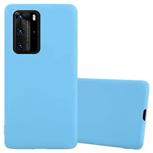 Cadorabo Hülle kompatibel mit Huawei P40 PRO / P40 PRO+ Schutzhülle TPU Silikon Case Candy Design Slim Kratzfest Weiche Gummi mit Rundumschutz Case Hülle für Huawei P40 PRO / P40 PRO+ in Blau