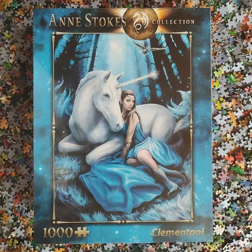 Puzzle - Anne Stokes, Blue Moon - 1000 Teile, Clementoni (39462)
