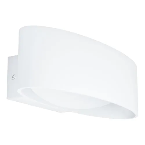 EGLO LED Wandlampe Maccacari - Moderne Wandleuchte im minimalistischen Design, ideal für Wohnzimmer, Flur und mehr. Energiesparende LEDs mit warmweißem Licht (10W, 1100 Lumen) sorgen für eine gemütliche Atmosphäre.