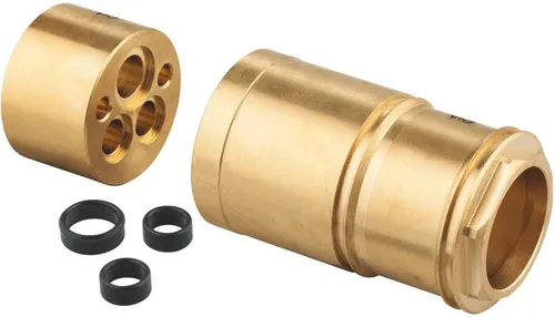 GROHE Verlängerungsset für Lineare und Eurostyle (46943000) - Zubehör & Accessoires, ermöglicht eine flexible Installation von 2-Loch-Waschtischbatterien mit einer Höhe von 25 mm für optimale Anpassung.