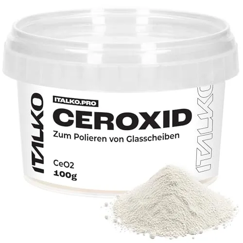 ITALKO Ceriumoxid Glaspolitur 100g/300g – Effektive Kratzerentfernung für Autoglas