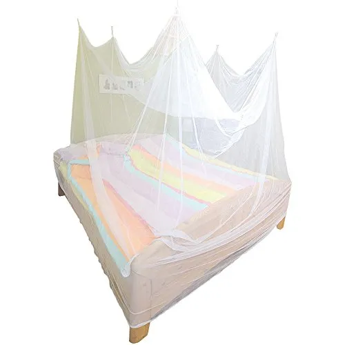 infactory Mosquitonetz: Reise-Moskitonetz für Doppelbetten (2 x 2 x 2 m), 280 Mesh (Reisemoskitonetz, Moskitoschutz Bett, Fliegengitter)