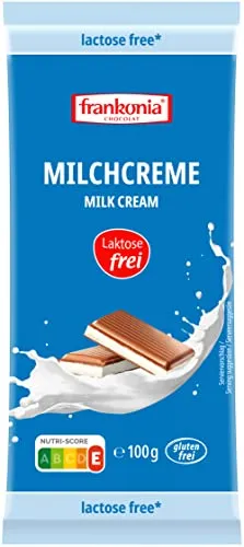 frankonia CHOCOLAT Milchcreme gefüllte Vollmilch, Schokolade, 100 gramm