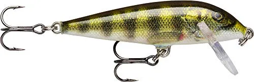 Rapala - Countdown Angelköder - Angelzubehör aus Balsaholz - Süßwasser Spinnköder - Lauftiefe 1.5-2.4m - Fischköder 7cm, 8g - Hergestellt in Estland - Live Perch