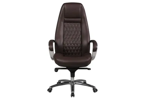 FineBuy Bürostuhl Echtleder - Ergonomischer Chefsessel in Braun - Hochwertiger Bürostuhl mit echtem Lederbezug und ergonomischer Lendenwirbelstütze. Ideal für langes Sitzen mit 3-stufiger Rückenlehnenverstellung.