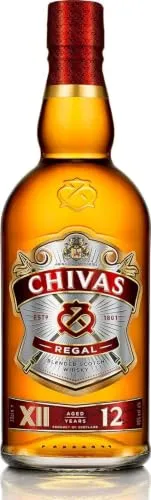 Chivas Regal 12 Jahre Premium Blended Scotch Whisky – 12 Jahre gereifter Whisky aus schottischen Malt & Grain Whiskys aus der Region Speyside – 1 x 0,7 L